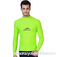 MICHEALWU Men Long Sleeve Quick-Dry UPF 50+ Lightweight Swimsuit Swim Shirt A B07NRLVYL1